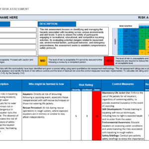 Kayaking Risk Assessment