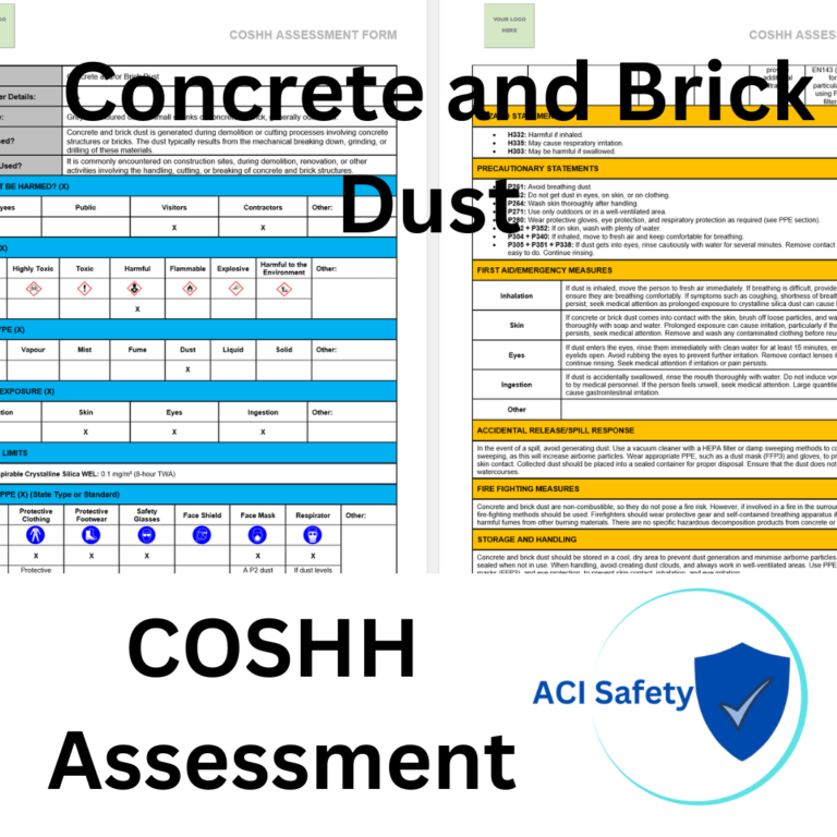Concrete and Brick COSHH Assessment